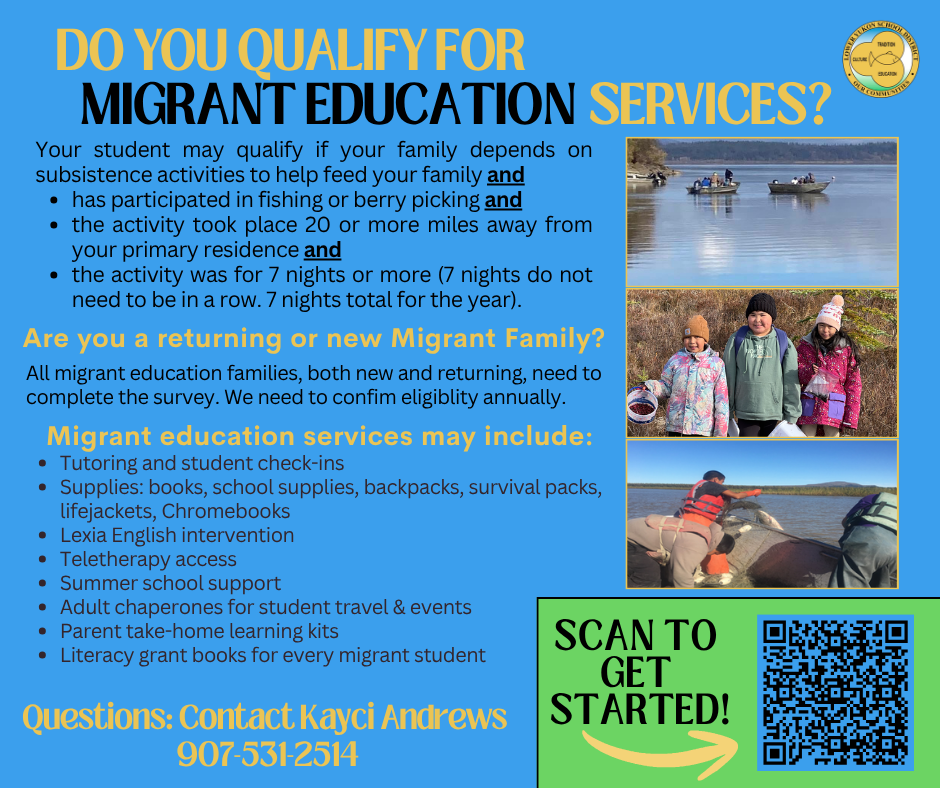 migrant ed flyer with QR code